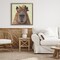 Stupell Industries Capybara with Straw Hat Floating Frame, design by Studio Bautista